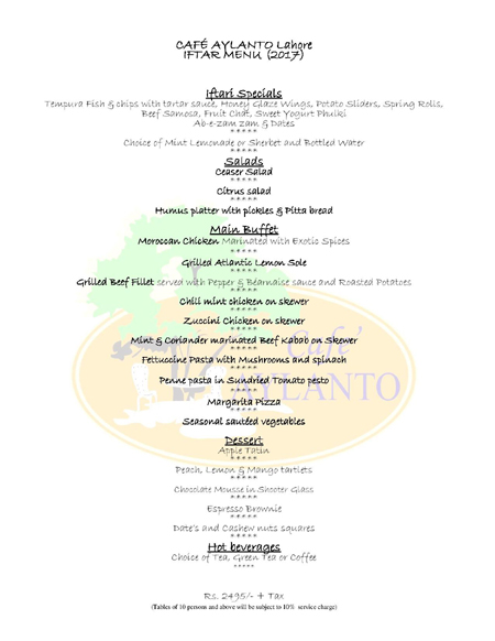 Ramzan deals 2018 lahore